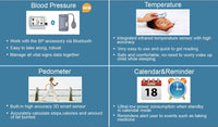 blood pressure and temperature monitor