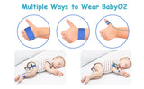 how to wear baby 02ring oximeter